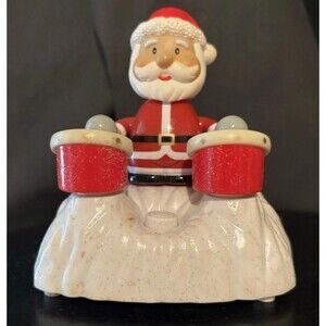 VINTAGE Chain Fong HolidayDrummer Animated SANTA & Christmas MUSIC EuC NeverUsed